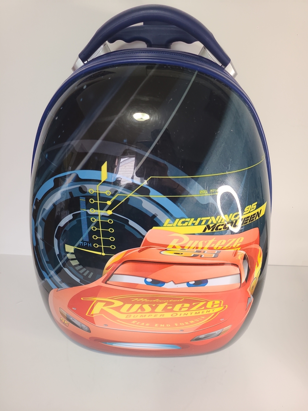 HEYS Disney Cars Lightning McQueen Rust-Eze 16" Hard Shell Rolling Luggage